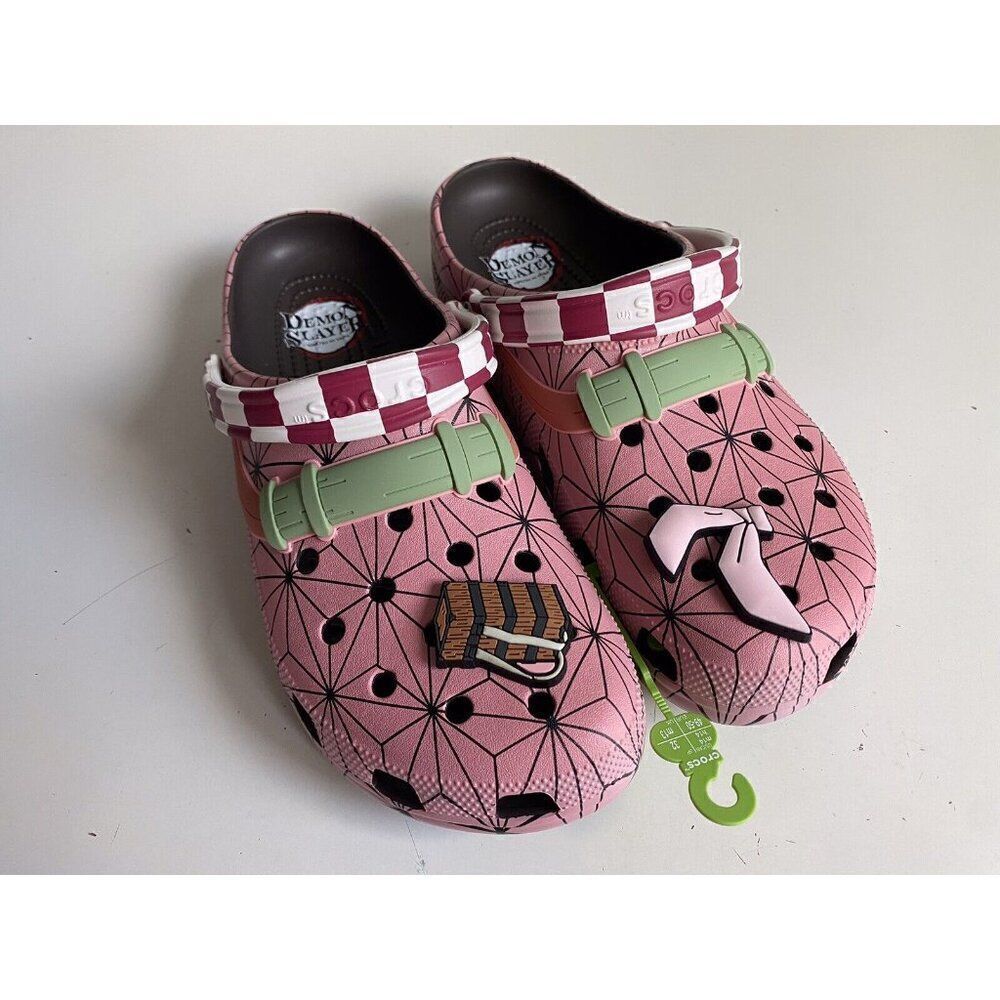 Crocs Demon Slayer Nezuko Pink Anime Classic Clog 209320-206 Men’s Sz 14 NEW
